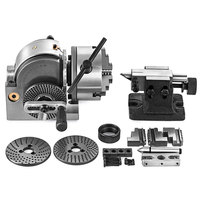 BS-0-5 tête de division contre-pointe plaque de division CNC moulin 3 mâchoires mandrin 5 Kit avec d'autres pièces pour tour de fraisage Machine