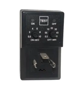 Van Điện Từ Hẹn Giờ Giảm Giá Mạnh 720 Series DIN 43650A Máy Nén Khí Tự Động Xả Van Điện Từ Hẹn Giờ Điện Tử Kỹ Thuật Số