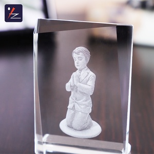 Verre personnalisé gravé au laser 3D, en verre blanc gravé avec <span class=keywords><strong>image</strong></span> dans la maison, 5 unités - Product Image 4