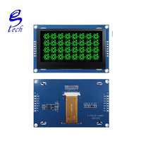 شاشة OLED مقاس 2.7 بوصة بتقنية الكريستال السائل، دقة 128×64، واجهة SSD1327، وحدة SPI بـ 7 دبابيس، إضاءة خضراء