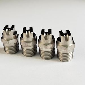 Ugello a spruzzo piatto in acciaio inossidabile Washjet <span class=keywords><strong>MEG</strong></span> 1/8 1/4 BSPT NPT, punta ad alta pressione per idropulitrice - Product Image 1