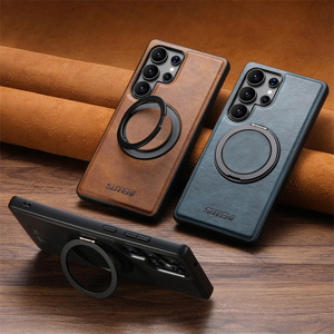 Étui de luxe en cuir huilé avec béquille pour téléphone portable Samsung S26 S25 S24 S23 Plus Ultra – Étui en cuir personnalisé - Product Image 6