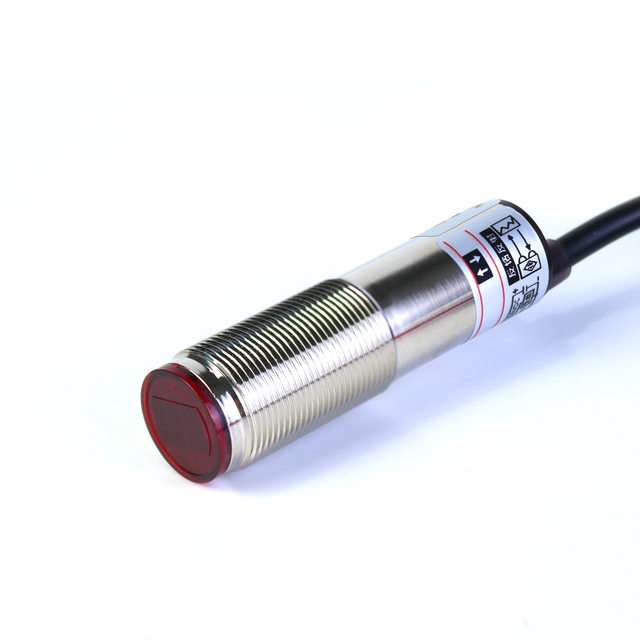 Laser Photoelectric Sensor Cylindrical Beam Type Long Detection Distance Range 300mm DC 3-wire Sensor Switch Pnp Npn Module