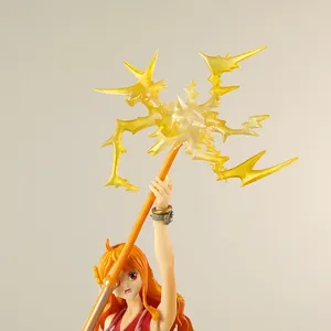 Un pezzo Anime Nami figura con bacchetta magica WT100 edizione commemorativa grandi pirati 100 scene modello di Eiichiro Oda - Product Image 6
