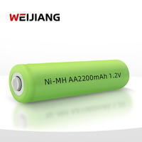 Batterie rechargeable AA de qualité supérieure 2200mAh Ni-MH 1.2V |   Batterie professionnelle pour outils électriques, 500 cycles
