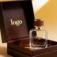 Flacon de parfum et de crème pour le visage en verre vide de luxe OEM, 30 ml/50 ml/100 ml, haute qualité, design unique, avec pompe pulvérisatrice, emballage personnalisé