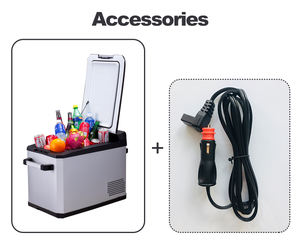 Réfrigérateurs de voiture 42L à faible bruit Congélateur de <span class=keywords><strong>camion</strong></span> 12 volts 24 volts Petit réfrigérateur portable avec poignée solide - Product Image 3