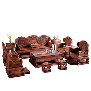 Meubles en bois de séquoia, style chinois classique Ming Qing, en bois massif de branche d'acacia africaine, pour salon de luxe - Product Image 2