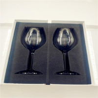 Emballage personnalisé pour verres à vin, bouteilles et verrerie, boîte cadeau avec insert en mousse EVA gravé au laser CNC, boîte en papier