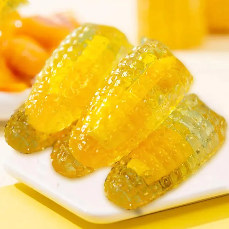 Gummibonbons großhandel fabrikpreis heißer verkauf marmelade gefüllt mais-geschmack gummibärchen