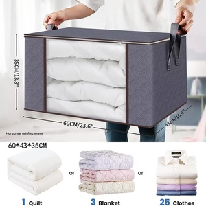 Bolsas Plegables <span class=keywords><strong>para</strong></span> Almacenamiento de Ropa con Ventana Transparente, Asas Reforzadas, Gran Capacidad, Organizador de Armario <span class=keywords><strong>para</strong></span> Ropa de Cama, Mantas y Edredones - Product Image 2