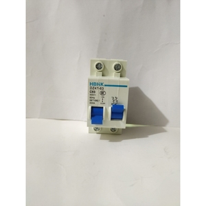 เบรกเกอร์ขนาดเล็ก Dz47-63 2P 63A C63 400V 50Hz สวิตช์อากาศสำหรับป้องกันไฟฟ้า - Product Image 1