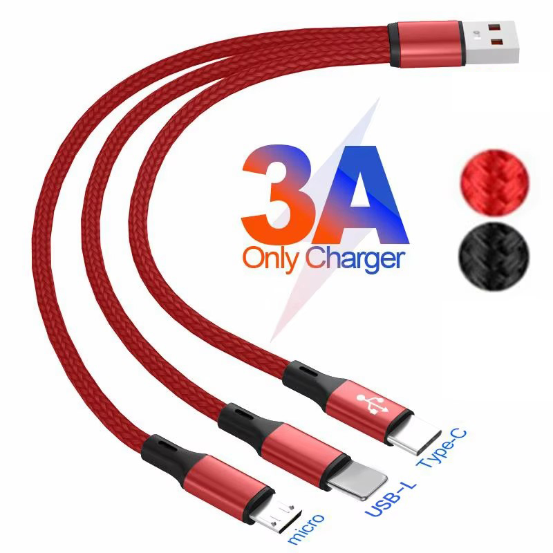 Rojo-3CB197 (Micro&amp;USB-L&amp;Tipo-C)