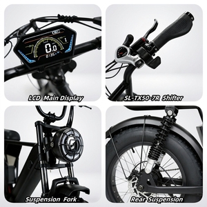 Vélos électriques pour hommes et femmes, vélos tout-terrain pour adultes, vélos de neige et vélos électriques rétro de style américain - Product Image 5