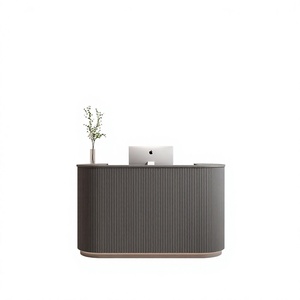 Mostrador de Recepción Moderno y Minimalista con Iluminación LED para Hoteles y Salones de Belleza - Product Image 1