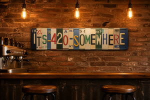 Vintage American Ransom Note <strong>Street</strong> Sign Art <strong>Tin</strong> Sign Raised Embossed Print Multi Color Aged Wall Man Cave Pub Decor - Product Image 5