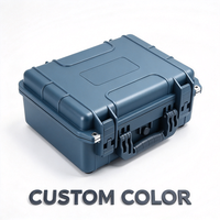 Étui rigide en PP orange personnalisé, étanche, antichoc, avec trous pour cadenas, étui de protection robuste avec mousse pour outils, OEM