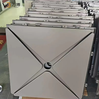 Panneaux de plafond en aluminium 3D, forme pyramidale concave, couleur champagne doré, finition métallique brossée, pour entrée de bâtiment, auvent, faux-plafond