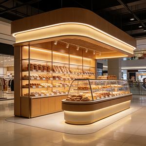 Modulare Bäckerei-Vitrine Ausstellungsregale Präsentationsständer für Pop-up-Brotladen - Product Image 1