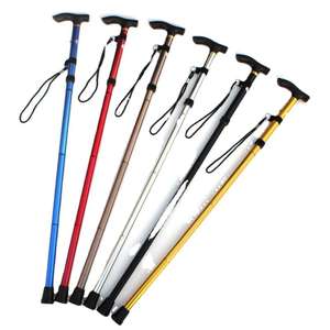 Bâtons de randonnée pliables réglables en alliage d'aluminium, cannes de marche pour personnes âgées, bâtons de soutien pour la randonnée et l'escalade en plein air - Product Image 1