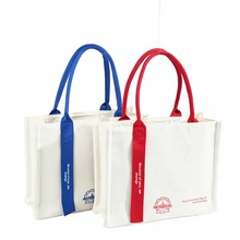 Custom Logo Minimalist Modern Canvas Tote Bags for Corporate Advertising Promotional Events Gifts