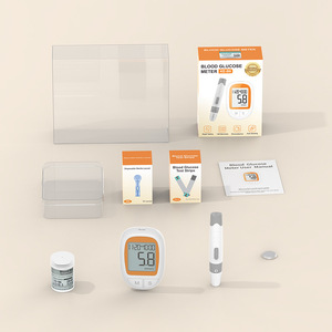 Kit de Monitor de Glucosa en Sangre Eléctrico sin Código, Glucómetro para Medir el Nivel de Azúcar en Sangre con <span class=keywords><strong>Tiras</strong></span> Reactivas, Lancetas 5s, para <span class=keywords><strong>Diabetes</strong></span> - Product Image 4