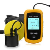 Détecteur de poissons portable avec sonar et écran LCD pour bateau, kayak, lac, rivière, pêche