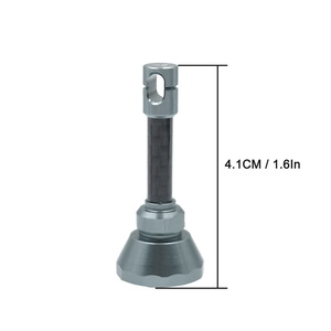 Soporte para carrete de pesca, aleación de aluminio de 41mm para carrete giratorio Daiwa Shimano, accesorio de conversión Universal, gris - Product Image 5