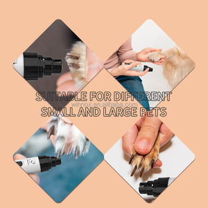 Fournitures de soins pour animaux de compagnie Style dessin animé soin des griffes de petits animaux <span class=keywords><strong>coupe</strong></span>-ongles électrique facile à utiliser avec batterie LED pour chien et chat - Product Image 5