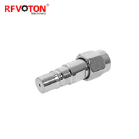 Adaptateur Coaxial RF QMA Femelle vers SMA Mâle en Cuivre – Connecteur Coaxial RF en Stock – Fourniture Directe Usine