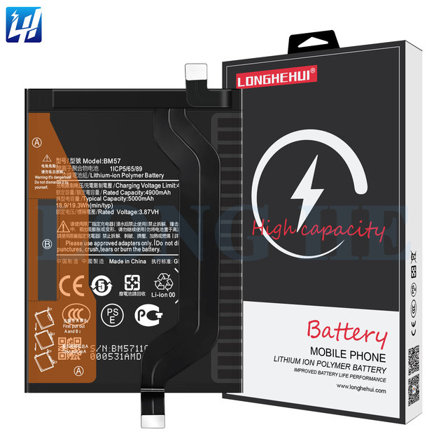 Rechargeable Li-ion Polymer Battery BM57 for Redmi NOTE 10 Pro 5000mAh 3.87V