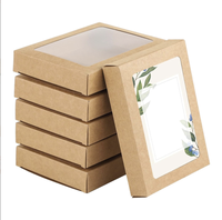 Vente en gros, boîte d'emballage en papier kraft pour les pique-niques et le camping, fruits emballés jetables avec logo imprimé personnalisé