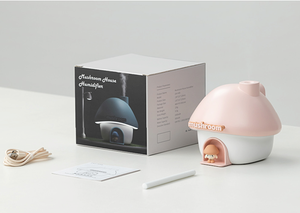 Mushroom House 7 Colors Mood Light Aromatic Diffuser 300ml Portable Cute Gift Wireless USB Air Mini <b>Humidifier</b> - Product Image 6