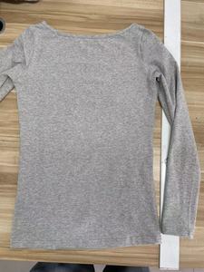 Fabrication de <span class=keywords><strong>t</strong></span>-shirts personnalisés logo personnalisé coton femmes encolure bateau plaine manches longues femmes automne <span class=keywords><strong>t</strong></span>-<span class=keywords><strong>shirt</strong></span> - Product Image 4
