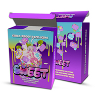 Boîtes d'emballage portables personnalisées en carton ondulé imperméable, refermables, anti-odeur, sacs en Mylar pour aliments pour bébés et sucre