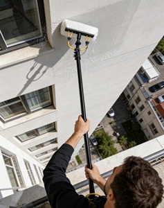 Perche télescopique <span class=keywords><strong>de</strong></span> 30, 40 et 60 pieds pour le <span class=keywords><strong>nettoyage</strong></span> des façades <span class=keywords><strong>de</strong></span> bâtiments avec nettoyeur <span class=keywords><strong>de</strong></span> tuyaux à brosse, outils ménagers et kit <span class=keywords><strong>de</strong></span> lavage - Product Image 4