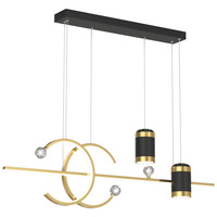 Vente en gros de lustres à LED pour cuisine, ciel étoilé, salon, salle à manger, suspension à longue bande design nordique moderne