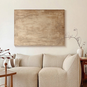 शांत उच्च-स्तरीय भावना 2025 नए कलात्मक लिविंग रूम सोफा पृष्ठभूमि दीवार बनावट पेंटिंग कैनवास फ्रेमलेस स्प्रे पेंटिंग - Product Image 3