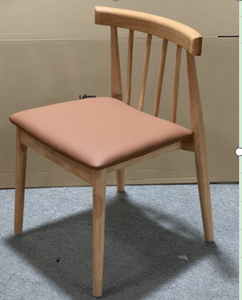 Solid Wood Dining Chair Upholstered Seat Back Chair Contemporary Wooden <b>Side</b> Chair for Home Hotel Cafe - Product Image 6