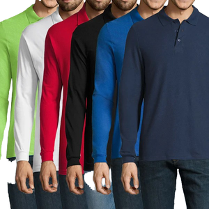 Polo de Color Sólido para Hombre, Transpirable, de Manga Larga, de Alta Calidad, para un Rendimiento Superior - Product Image 4