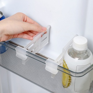 Paquete de 2 Separadores Retráctiles Transparentes de Plástico para Puerta Lateral de Refrigerador, Organizador para Almacenamiento Diario en la Cocina - Product Image 3