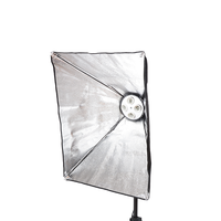 Kit de boîte à lumière souple pour portrait et vidéo avec support de lampe à 4 douilles