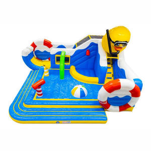 Оптовая продажа: Надувная водная горка-батут для детей с бассейном и интерактивными играми для летних водных развлечений на заднем дворе - Product Image 1
