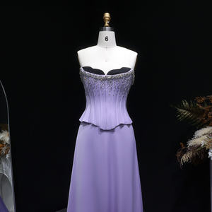 Sharon Said SS264 Flieder zweiteilige Abendkleider für Frauen Hochzeit überbackene Korsett Luxus Dubai <span class=keywords><strong>Prom</strong></span> Party Kleider - Product Image 2