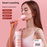 Nouvelles haltères respiratoires amincissantes en plastique avec compteur intelligent et écran haute définition pour l'entraînement respiratoire abdominal