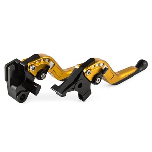Motorcycle clutch & brake lever for motorcycle long and short black - Product Image 1