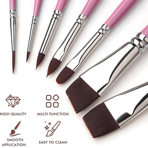 Pinceaux de maquillage synthétiques personnalisés à marque privée, ensemble professionnel de pinceaux pour <span class=keywords><strong>peinture</strong></span> faciale, pinceaux doux pour <span class=keywords><strong>peinture</strong></span> corporelle en gros pour le maquillage - Product Image 4