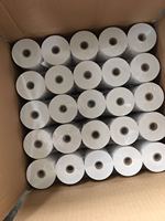 Vente directe, rouleaux de papier thermique noir sans BPA 57x40mm pour mini-imprimante, pour utilisation en caisse enregistreuse