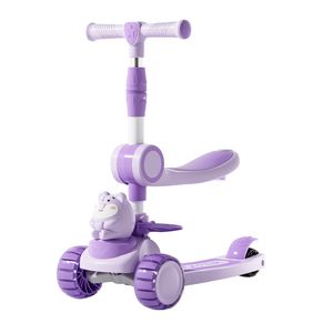 <span class=keywords><strong>Trottinette</strong></span> de luxe moderne à 3 roues pliable pour enfants de 3 à 6 <span class=keywords><strong>ans</strong></span>, vélo enfant grande capacité avec musique, voiture à bascule Yo-Yo - Product Image 1