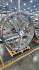 Ventilador Industrial Colgante <span class=keywords><strong>de</strong></span> Gran Tamaño con Aspas <span class=keywords><strong>de</strong></span> Aluminio y Conducto <span class=keywords><strong>de</strong></span> Aire <span class=keywords><strong>de</strong></span> Acero Inoxidable con Temperatura Centralizada - Product Image 5